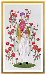 King Fine Art Print, Gold, 24"x15"