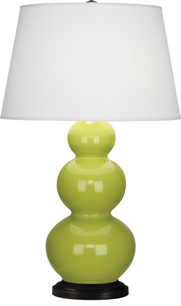 Robert Abbey RA-333X 1-Light Table Lamp, Triple Gourd