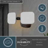 Theta 2 Light LED Outdoor Dusk to Dawn Flood Light Bronze