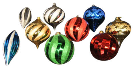 9 Pack Assorted Color Ornament Kit