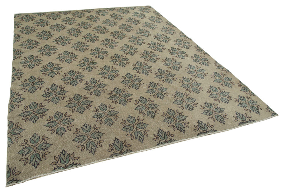Rug N Carpet - Handwoven Oriental 7' 0'' x 9' 4'' Unique Vintage Rug