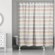 Soft Neutral Stripes 71x74 Shower Curtain