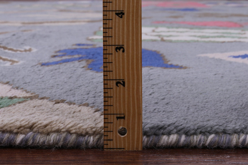 Hand Knotted Moroccan Wool Rug 10' 2" X 14' 1" - Q13113