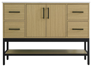 Home Living 48" Single Bathroom Vanity, Honey Brown