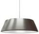 Pillbox 20" Pendant - Satin Nickel w/White Interior - Integrated LED