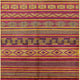 Ahgly Company Indoor Square Mid-Century Modern Area Rugs, 5' Square