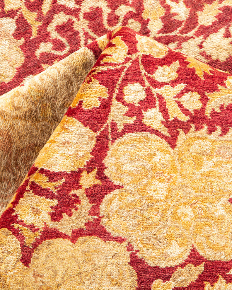 Mariah, One-of-a-Kind Hand-Knotted Area Rug Orange, 8'2"x10'6"