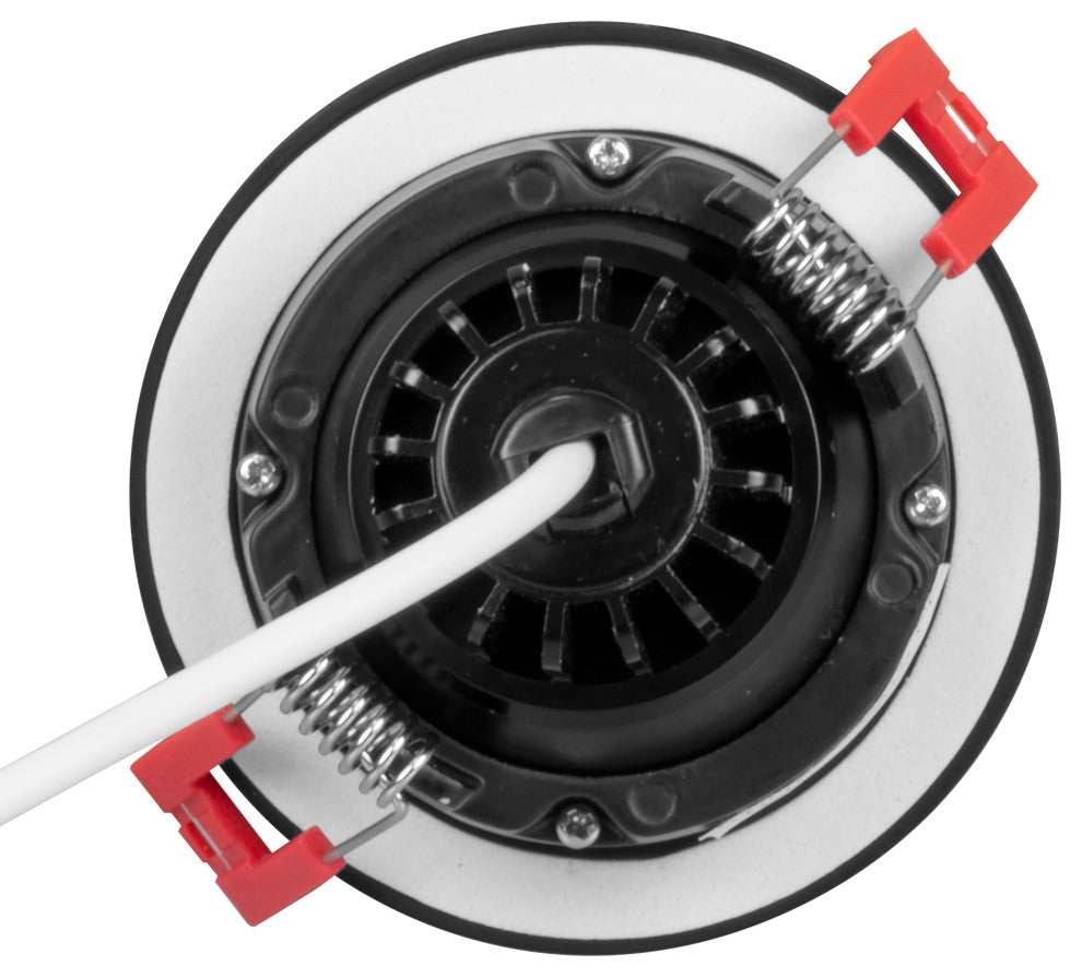 3" LED Gimbal Recessed Downlight, Black, 3000k