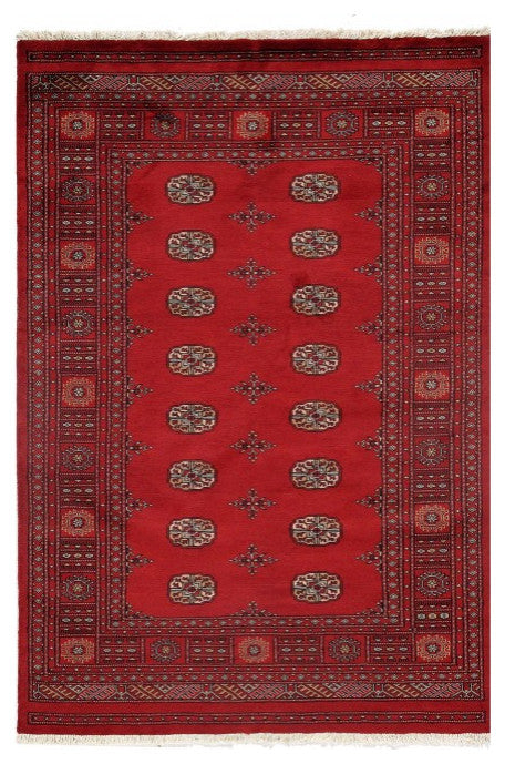 Fine Pak Bokhara Hand-Knotted Rug 4'6"x6'9"