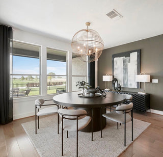 Lugano Dining Table, 71", Transitional, Round, Ebony Oak