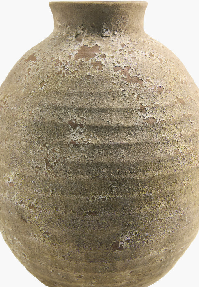 Galey Alix x Livabliss Hartnett GAHR-001 Vase, Rust, 13"H x 11"W x 11"D