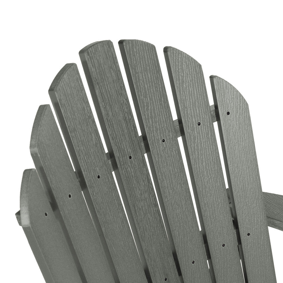 Merrow Folding & Reclining Adirondack Chair, Gray