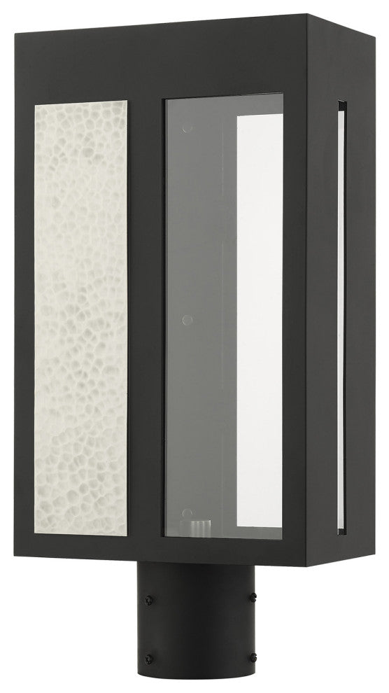 Black Contemporary, Nautical, Sophisticated Outdoor Post Top Lantern