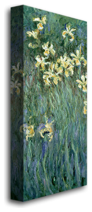 'The Yellow Irises' Canvas Art by Claude Monet