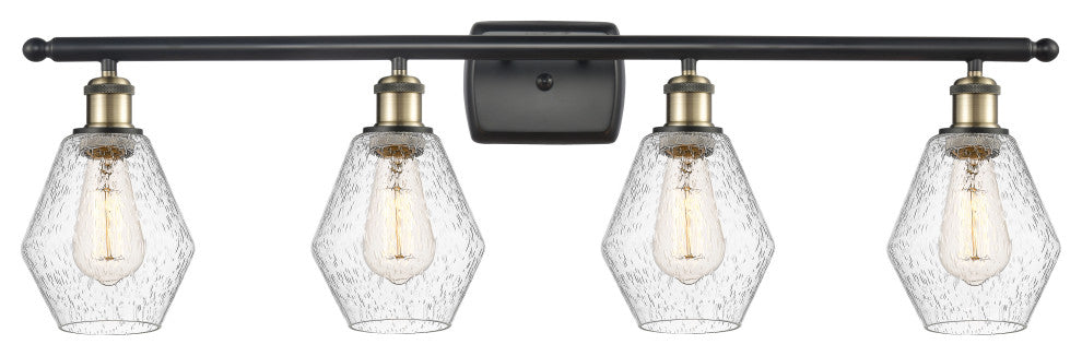 Innovations 516-4W-BAB-G654-6 4-Light Bath Vanity Light, Black Antique Brass