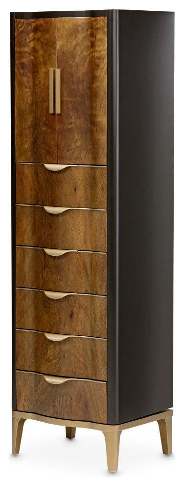 Malibu Crest Swivel Lingerie Chest - Crotch Mahogany