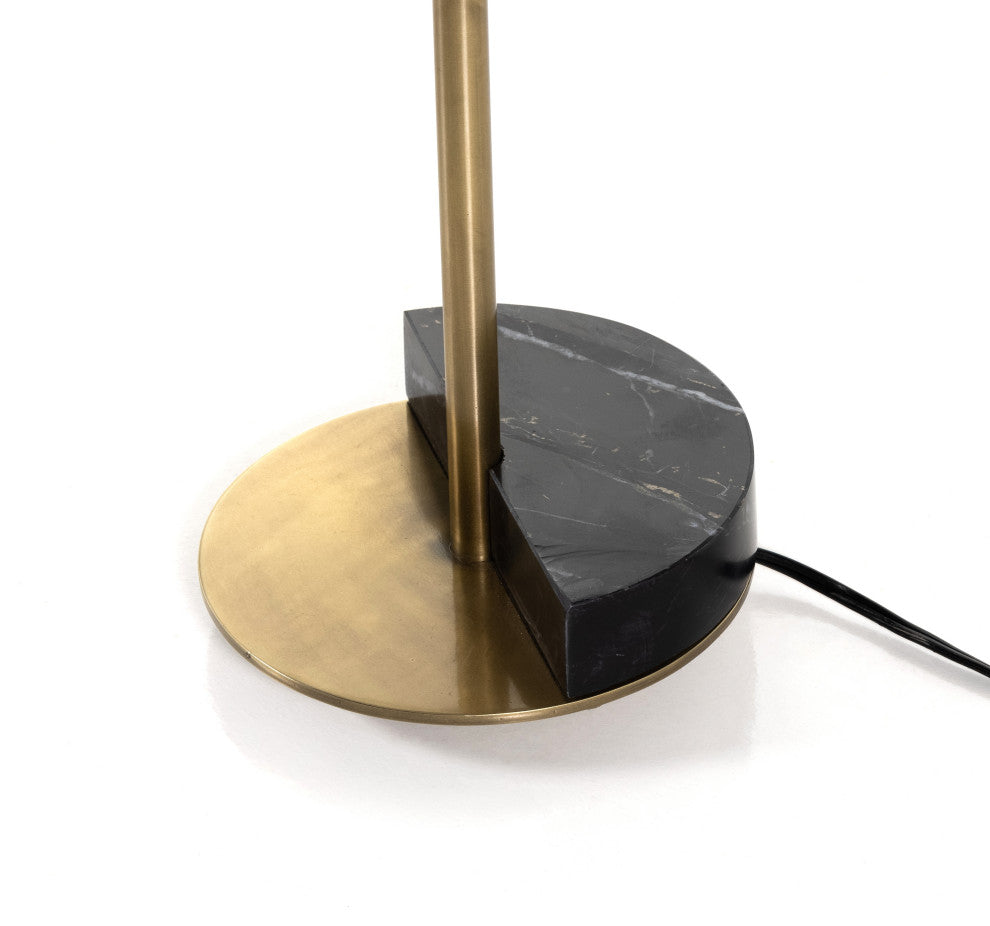 Zanda Table Lamp, Black Italian Marble