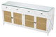 Natural Cane 4-Door Dresser, Eichholtz Bahamas