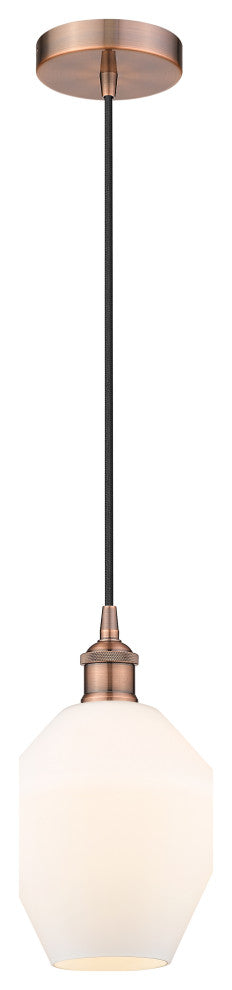 Innovations 616-1P-AC-G651-8 1-Light Mini Pendant, Antique Copper