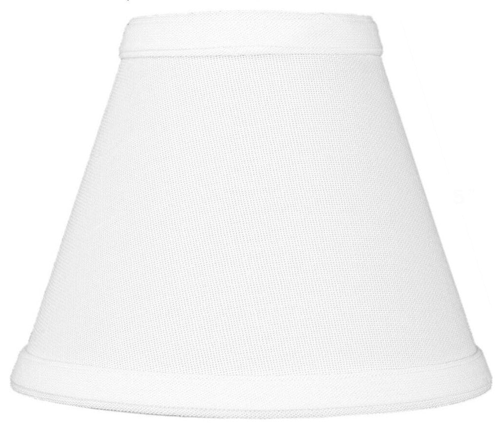 Chandelier Clip-On Premium Lampshade 3"x4"x4", White