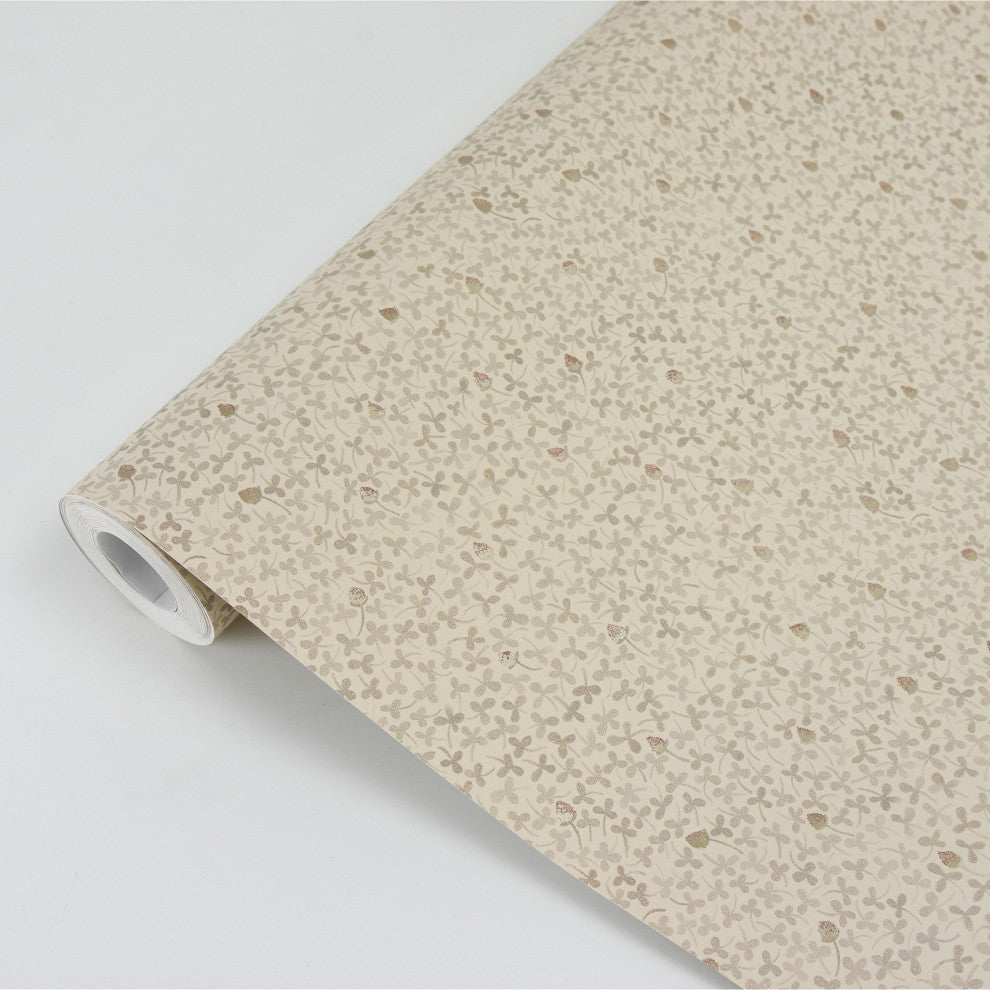 Lark Beige Botanical Wallpaper Bolt