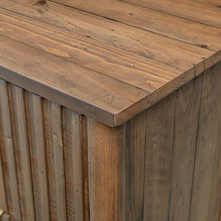 Britanica 5-Drawer Reclaimed Pine Chest, Brown