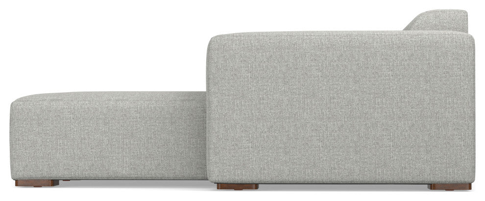 Rex Right-Facing Modular Sectional Sofa in Tightly Woven Performance Fabric