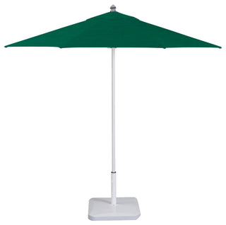 9' Round Flexibe Commercial Umbrella, White, Forest Green