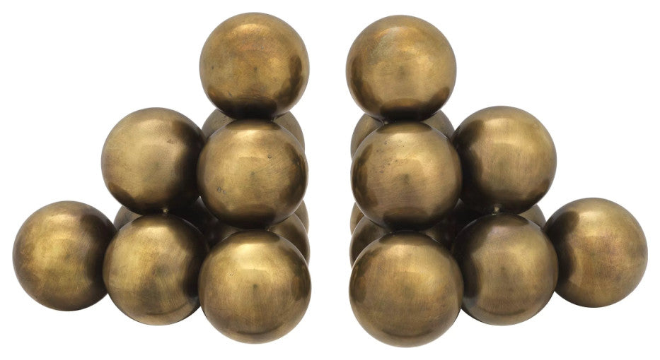 Metallic Orbs Book Ends, Set of 2, Eichholtz Carioca