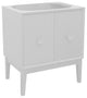 30" Single Vanity, White Finish - Cabinet Only