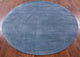 6' Round Wool and Silk Savannah Grass Hand Knotted Rug Q11467