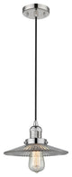 Halophane 1-Light Mini Pendant, Polished Nickel