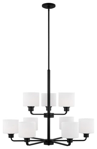 Generation Lighting 3128809 Canfield 9 Light 31"W Outdoor - Midnight Black