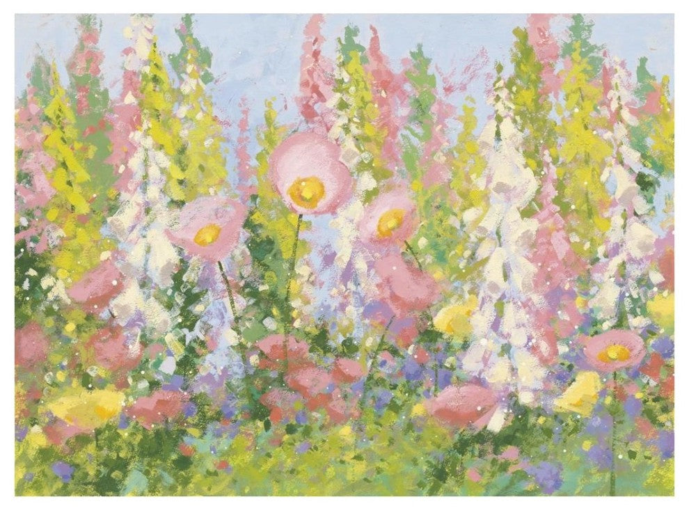 "Garden Pastels I Blue Sky" Digital Paper Print by Shirley Novak, 18"x14"