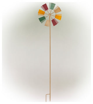 Metal Windmill Stake, Multicolor, 52"