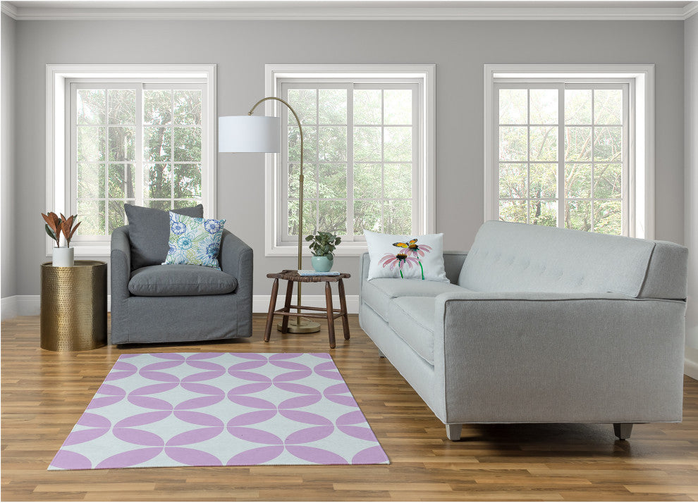 Eye Opener Spring Chenille Rug, Lilac, 4'x6'