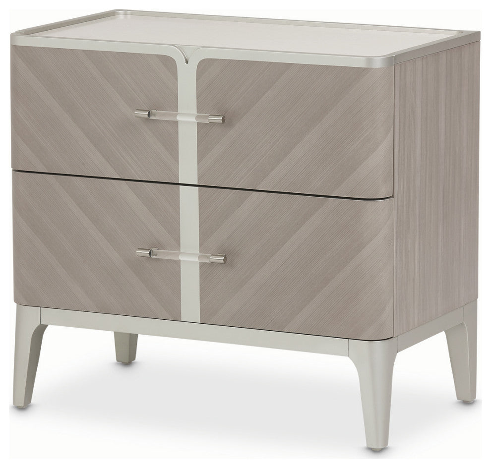 Lanterna Nightstand - Silver Mist