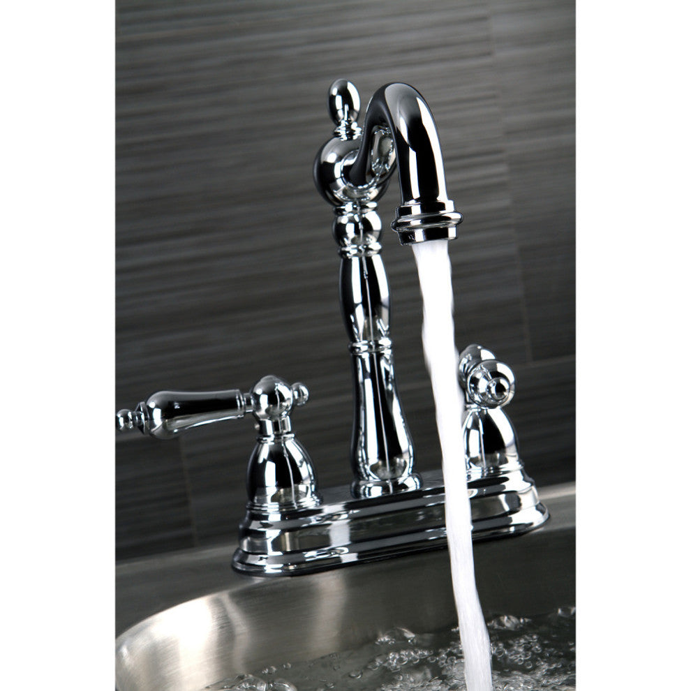 Kingston Brass 4" Centerset Bar Faucet, Polished Chrome