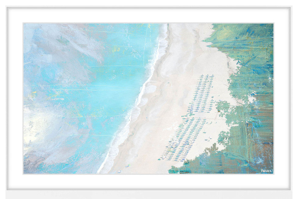 "Coastal Sand" Framed Painting Print, 24"x16"