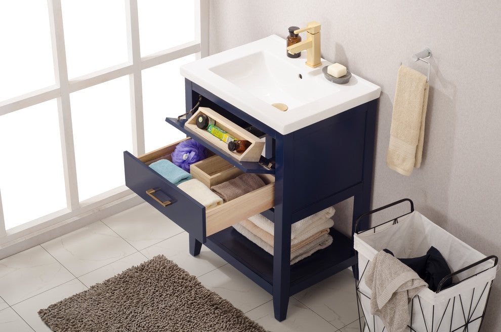 Cara 24" Single Sink Vanity, Blue
