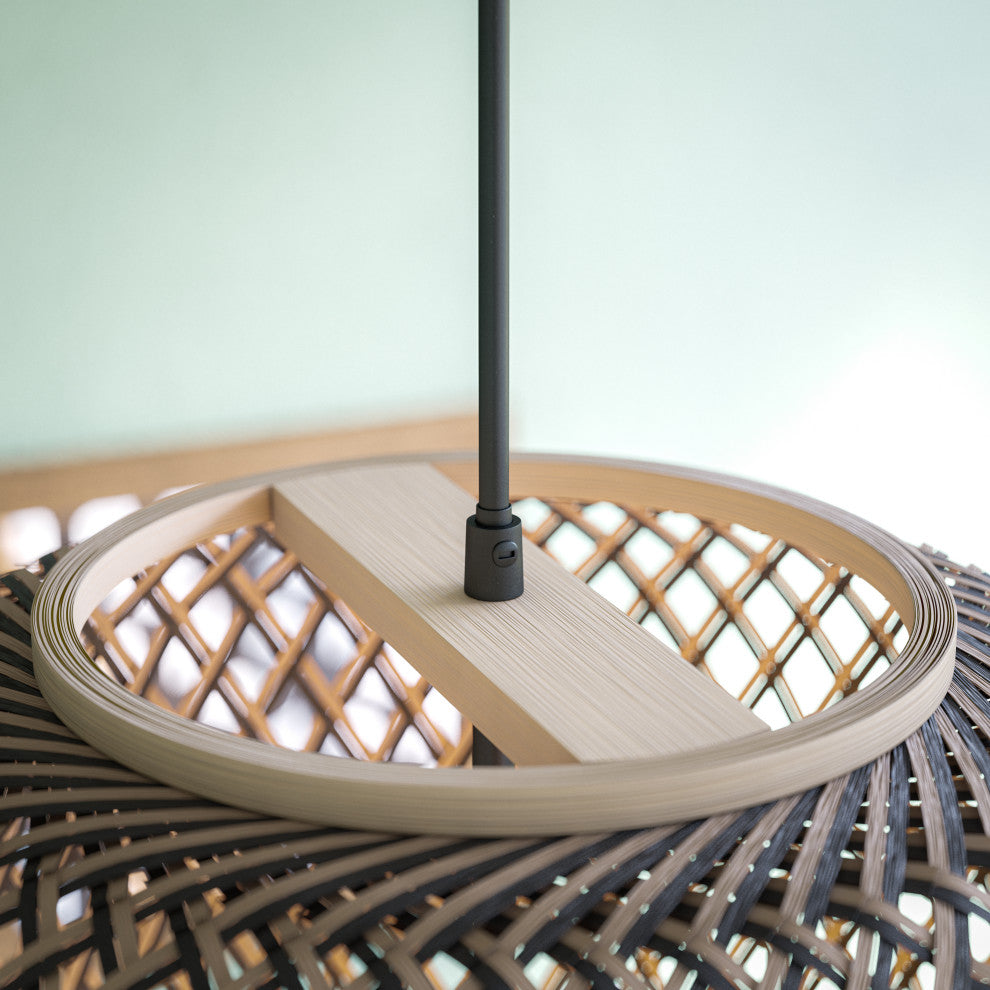 Kenroy 93742RAT 1-Light Pendant, Walker