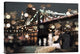 "Kissing in a NY Night" Stretched Canvas Giclee by Dianne Loumer, 22x16"