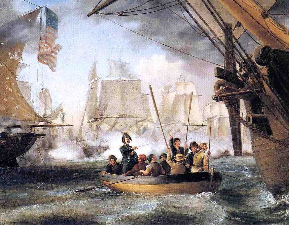 Thomas Birch Commodore Perry Wall Decal