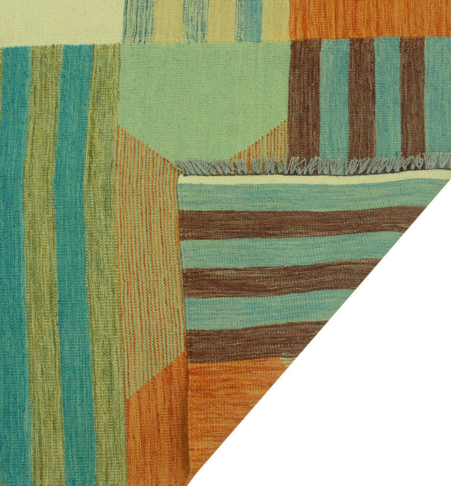 Winchester Kilim Olaniyan Blue/Ivory Rug, 8'6x11'6