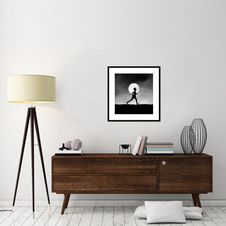 "The Dream Catcher" Framed Digital Print by Hengki Lee, 28x30"
