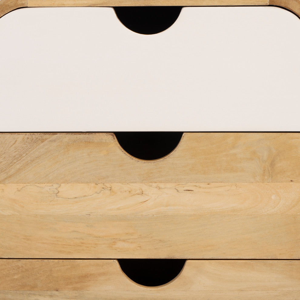 Danville Modern Nightstand, White