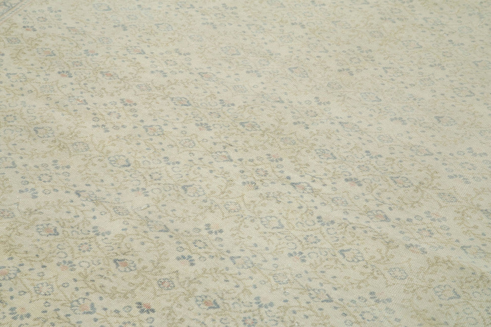 Rug N Carpet - Handwoven Oriental 6' 4'' x 9' 7'' Distressed Area Rug