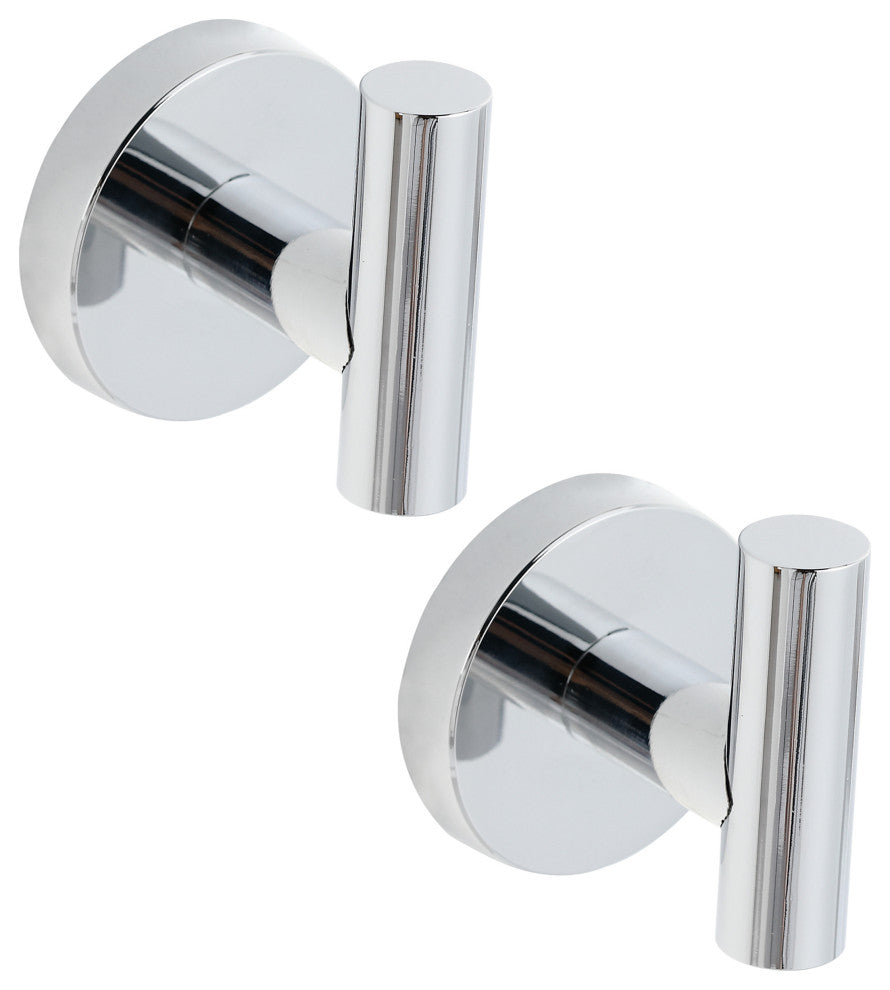 Elizabeth J-Hook Robe Hook in Chrome (Set of 2)