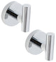 Elizabeth J-Hook Robe Hook in Chrome (Set of 2)