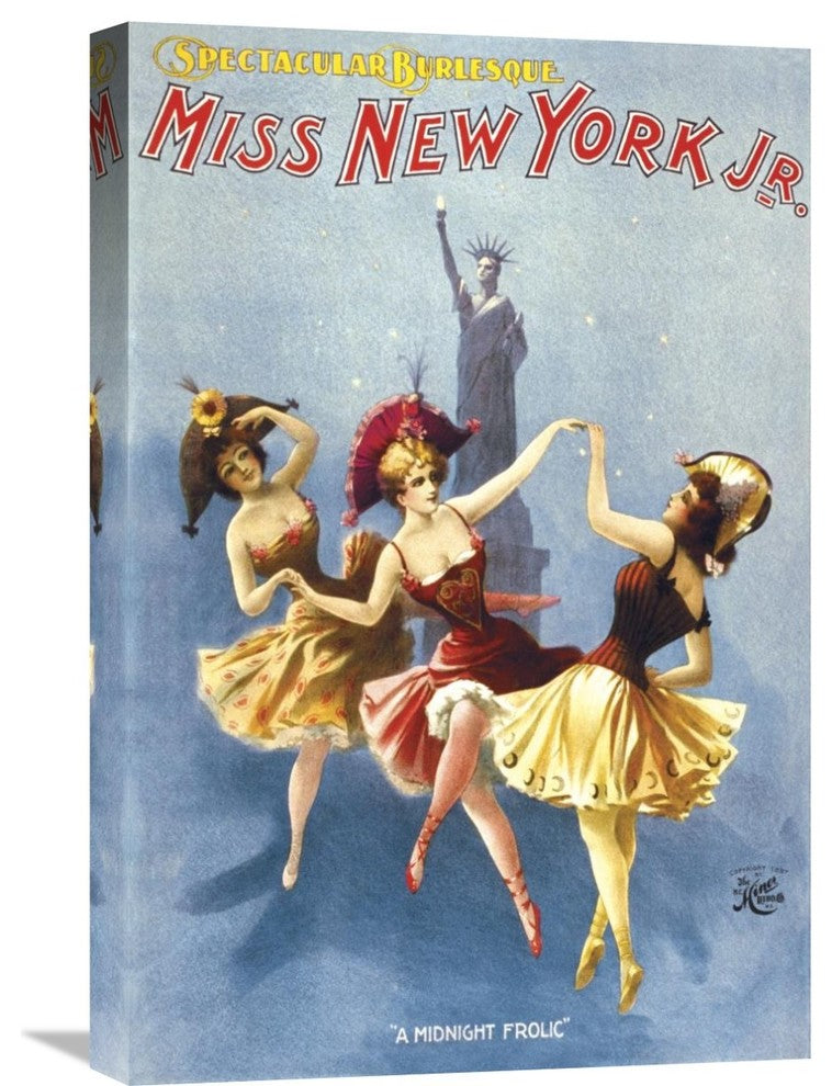 Miss New York Jr. Burlesque, 1897, 16"X24"